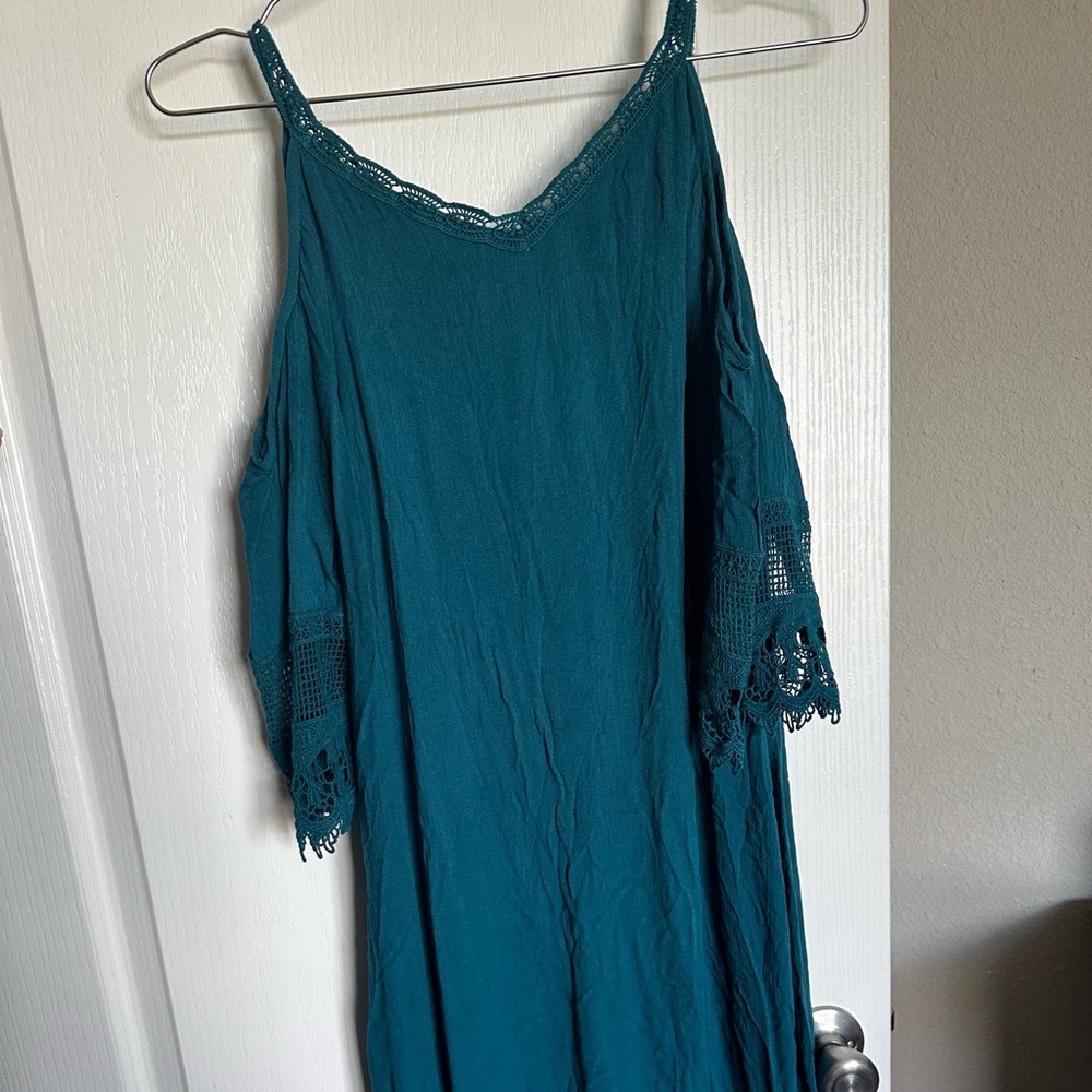 Sleeved Dress with Lace